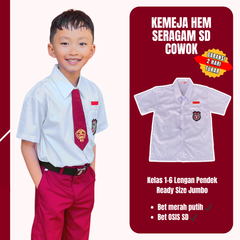 Baju Atasan Cowok SD Lengan Pendek