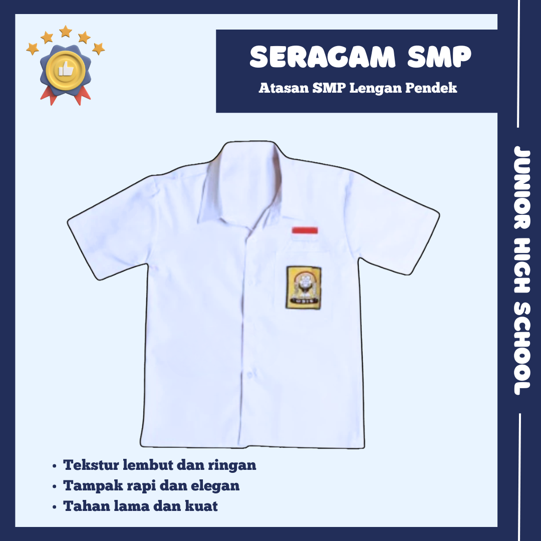 Baju Atasan Cewek SMP Lengan Pendek