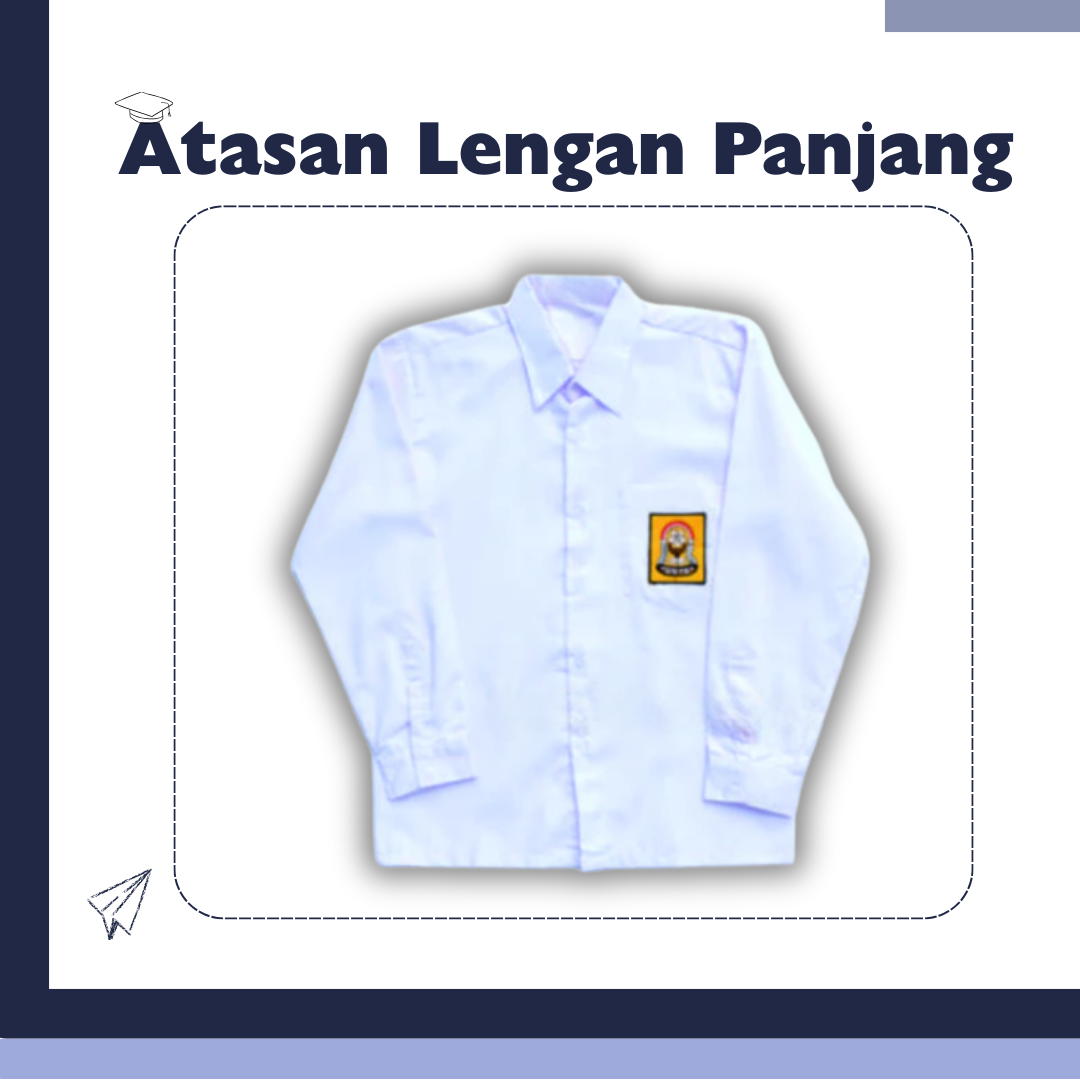 Baju Seragam SMP Cowok Lengan Panjang