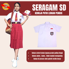 Baju SD Wanita Lengan Pendek