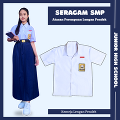Baju Atasan Cewek SMP Lengan Pendek