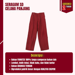 1 Set Seragam SD Cowok Lengan Pendek (Hem, Celana, Topi, Dasi, Ikat Pinggang, Kaos Kaki)