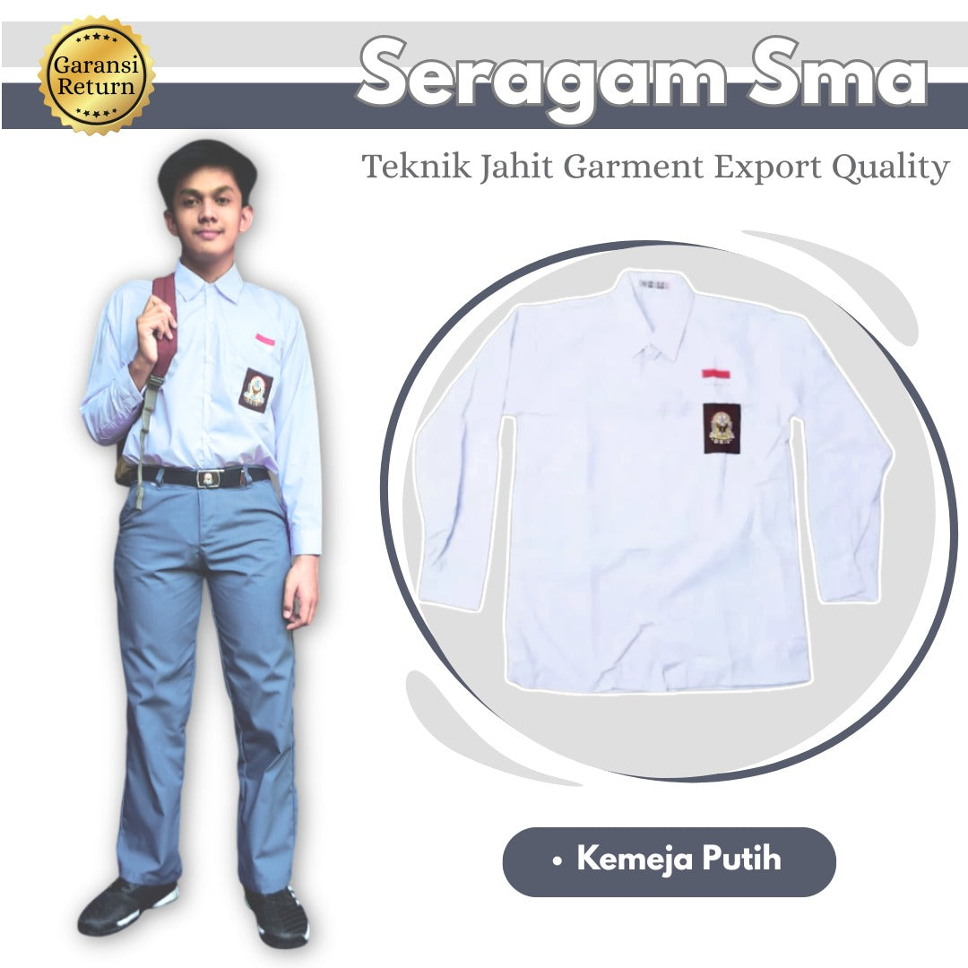 Baju Atasan SMA Cowok Lengan Panjang