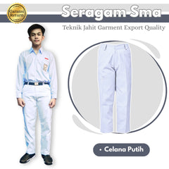 Celana Pria SMA Warna Putih